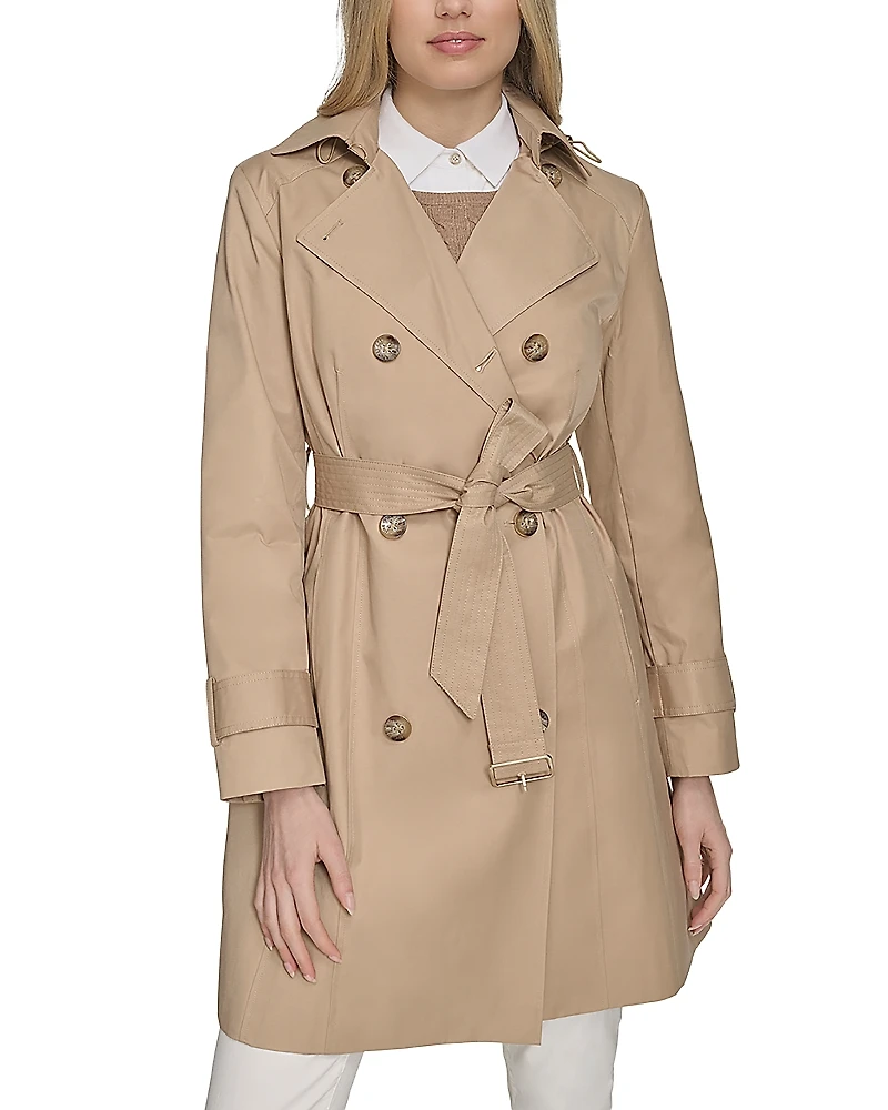 Cole Haan Hooded Trench Coat