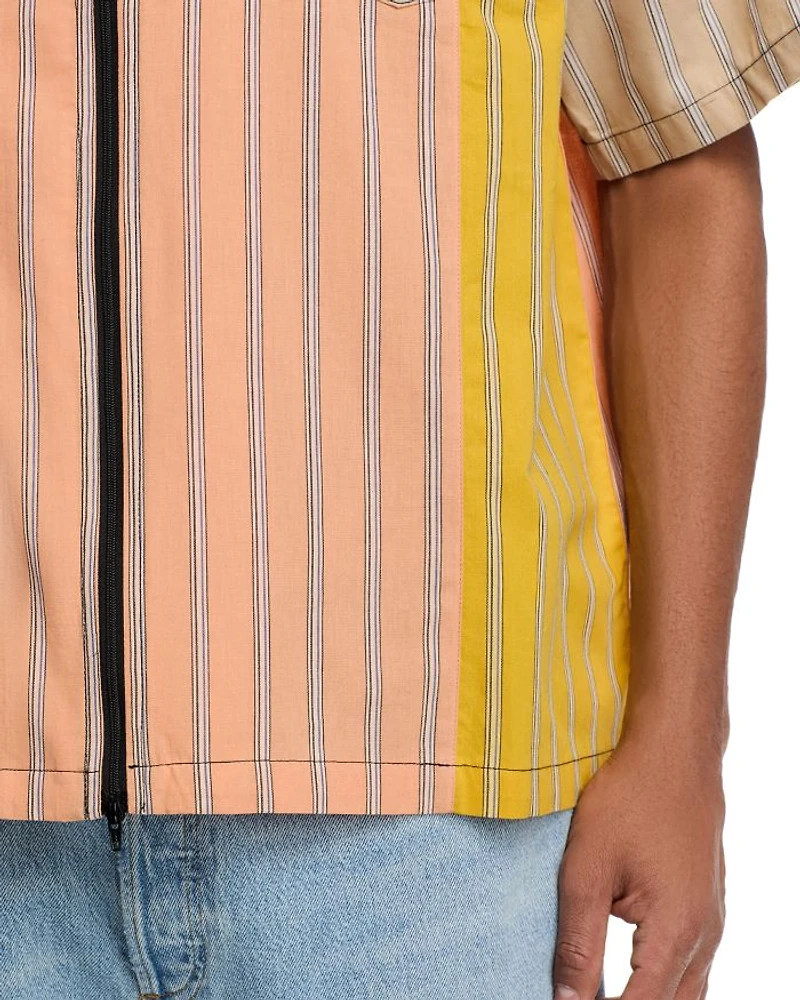 Garner Regular Fit Zip Front Short Sleeve Shirt