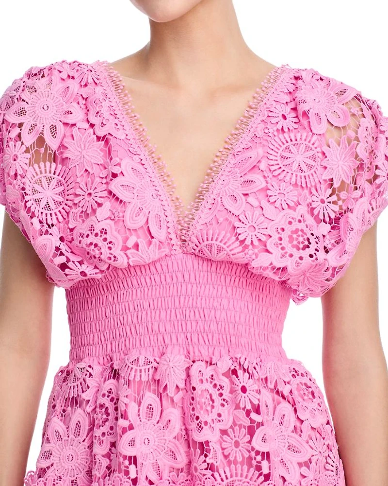 Morana Lace Embroidered Mini Dress - Exclusive