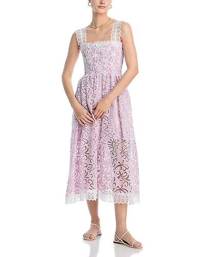 Waimari Palmetto Embroidered Dress