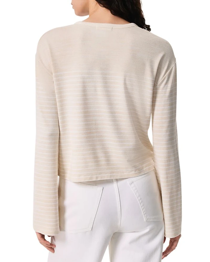 The Knit Stripe Boxy Tee