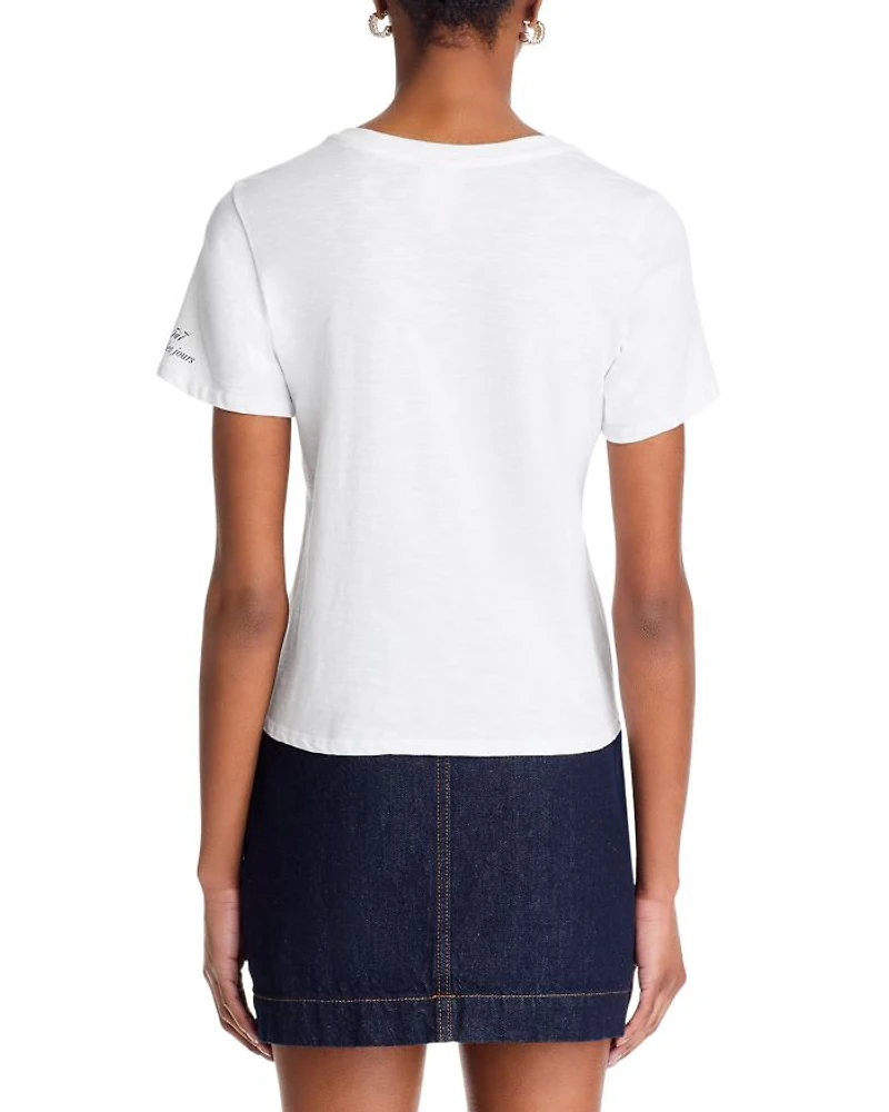 Rhinestone Oui Tee