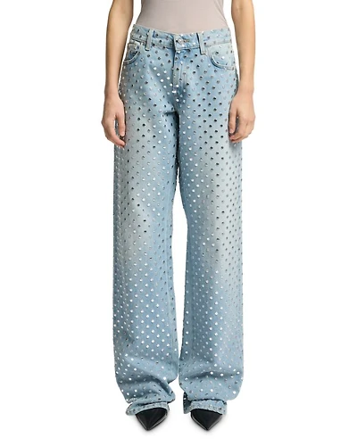 Straight Trouser High Rise Jeans Bleach