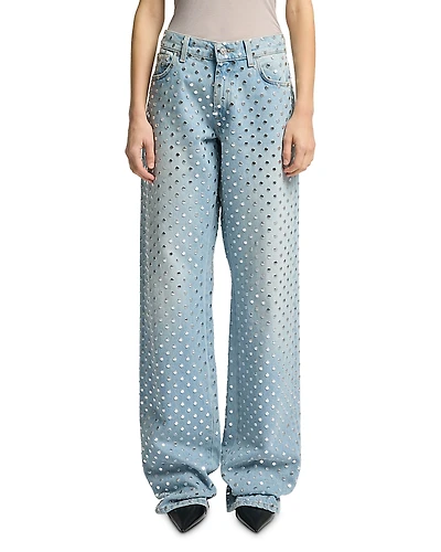 7 For All Mankind Straight Trouser High Rise Jeans