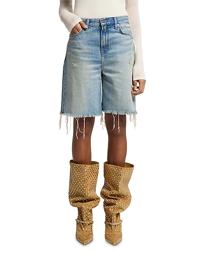 7 For All Mankind Lola High Rise Jean Shorts
