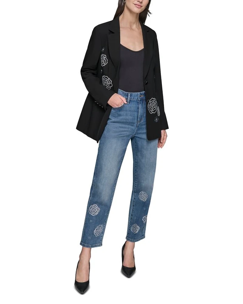 Rose Motif Blazer