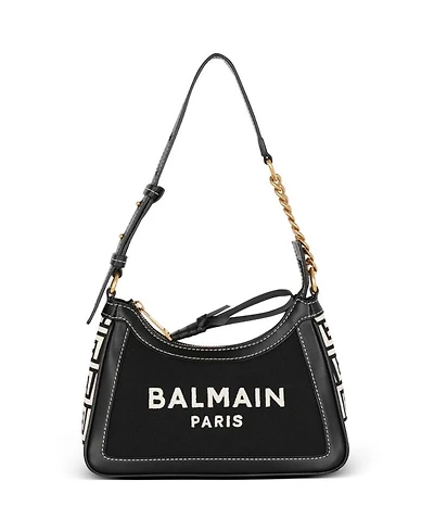 Women's B-Army Handbag in Monogrammed Canvas and Leather