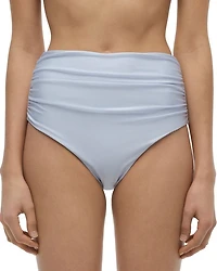 Teya High Waisted Ruched Bikini Bottom
