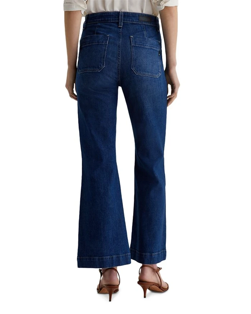 Bonnie Mid Rise Flare Leg Jeans Shallow
