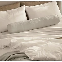 Fluted Decorative Bolster Pillow with Insert