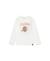 Deux par Deux Girls' Organic Cotton T-shirt with Print - Little Kid