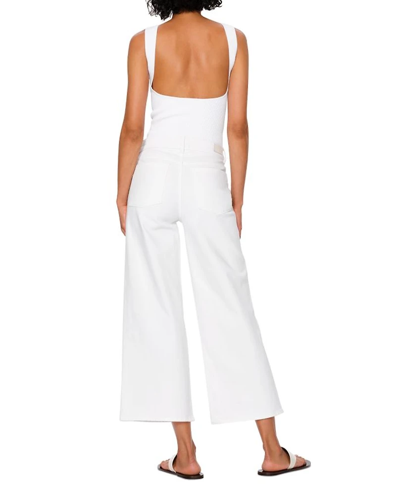 Hepburn Mid Rise Wide Leg Jeans White