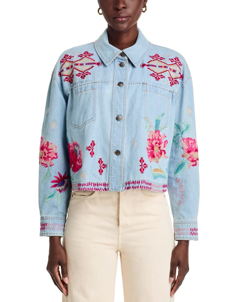 Talulla Cropped Denim Jacket