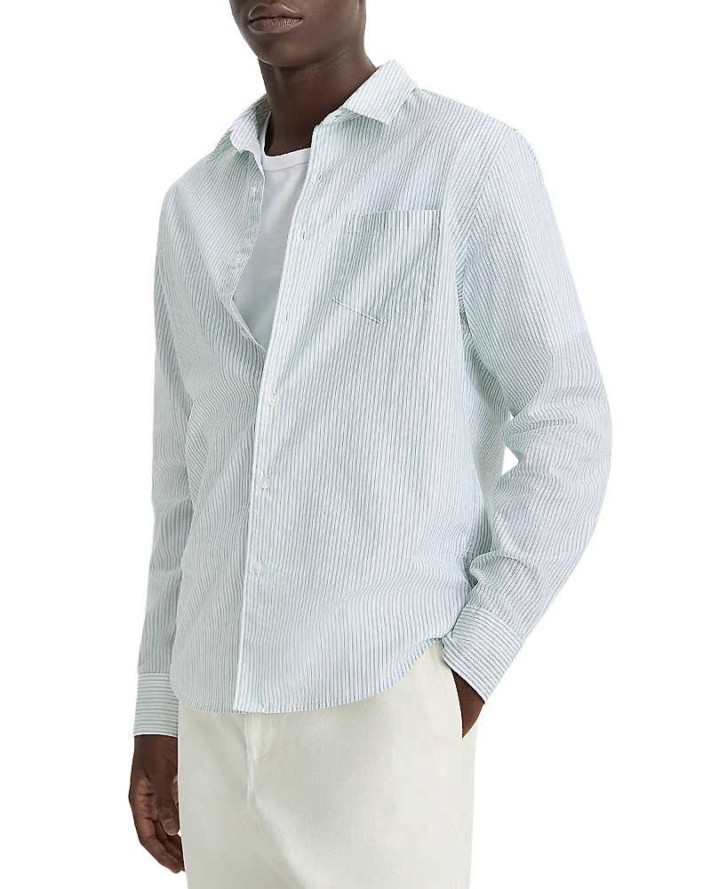 Vince French Regular Fit Striped Shirt