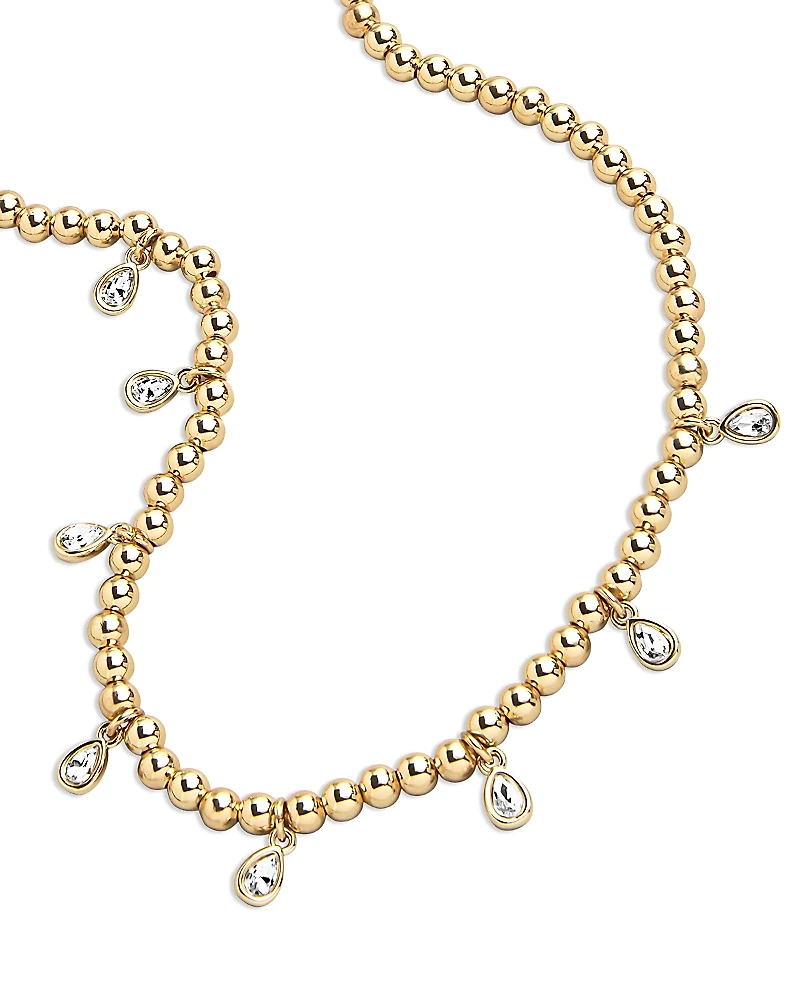 Baublebar Mila Pisa Crystal & Yellow Gold Tone Bead Necklace, 17-20