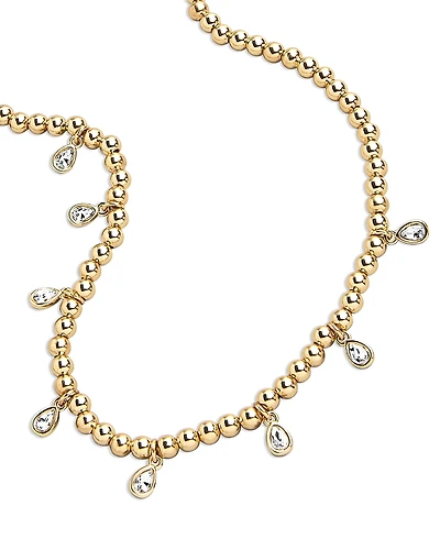 Baublebar Mila Pisa Crystal & Yellow Gold Tone Bead Necklace, 17-20