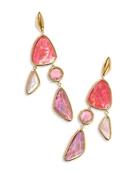 Margot Pink Mix Statement Earrings, 3.4"L