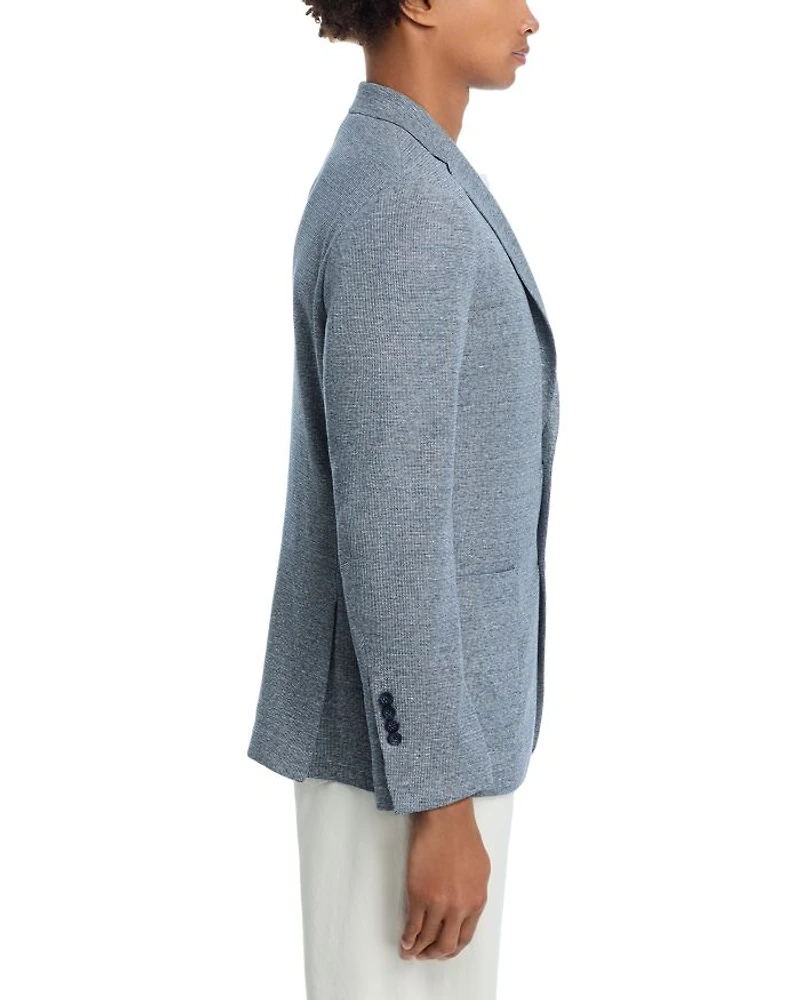 Cotton & Linen Jersey Knit Slim Fit Casual Sport Coat