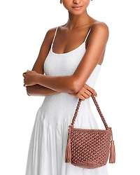 Camila Woven Bucket Bag