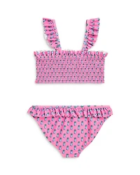Girls' Pineapple-Print Two-Piece Swimsuit - Little Kid