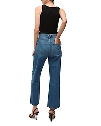 Dylan High Rise Ankle Straight Leg Jeans Stoned Serendipity