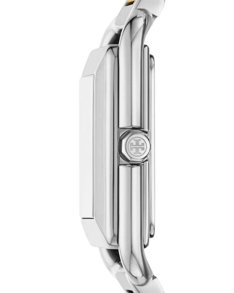 The Kira Square Three Hand Stainless Steel Watch, 24mm x 24mm