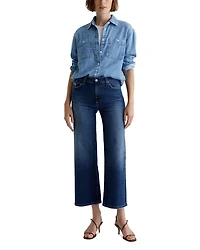 Mid Rise Cropped Wide Leg Jeans 7 Years LA Jolla