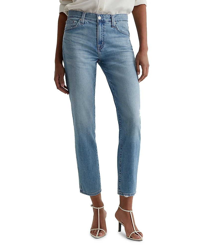 Ag Ex Boyfriend Mid Rise Straight Leg Jeans