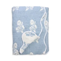 Floral Scalloped Reversible Quilt Set - Exclusive