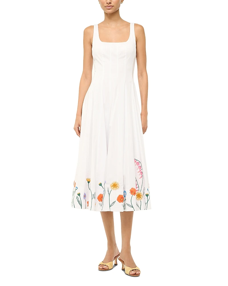 Staud Wells Midi Dress