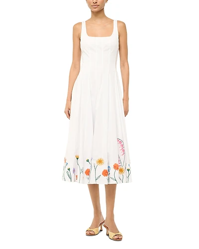 Staud Wells Midi Dress