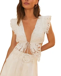 Butterfly Richelieu Blouse