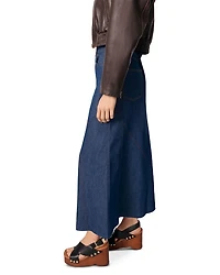 Long Denim Skirt