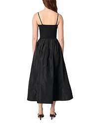 Strapless Mesh and Taffeta Dress