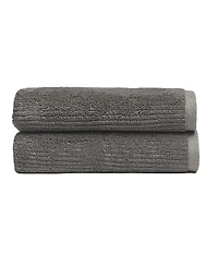 Cozy Earth Ribbed Terrry Hand Towels, Set of 2