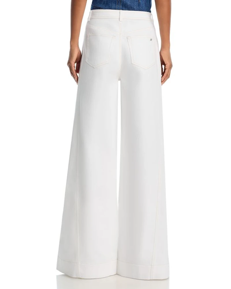 Carol Wide Leg Jeans White