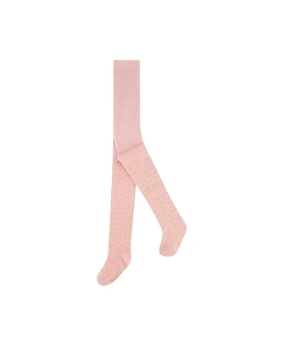 Deux par Deux Girls' Tonal Jacquard Tights - Little Kid, Big Kid