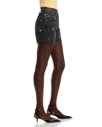 Mesa Floral Embroidered Jean Shorts