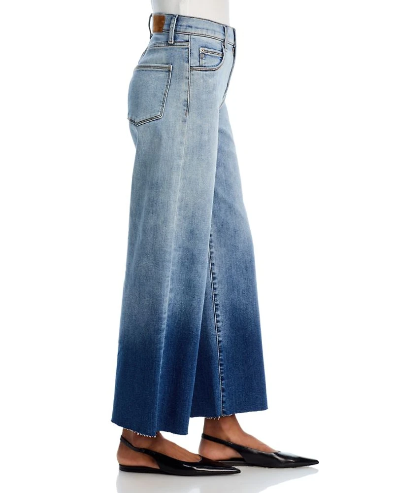 Rafaella High Rise Wide Leg Jeans Gradient
