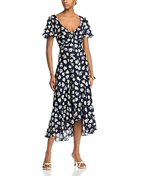 Cinq a Sept Tossed Poppies Isha Dress
