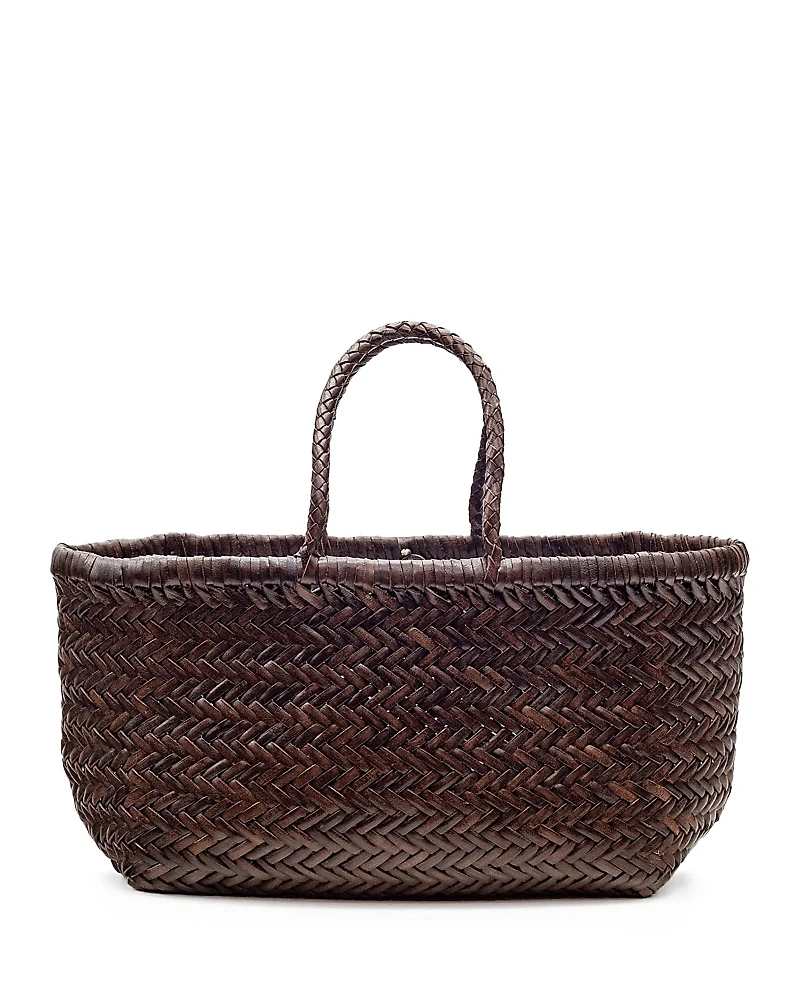 Dragon Diffusion Triple Jump Small Leather Basket Bag
