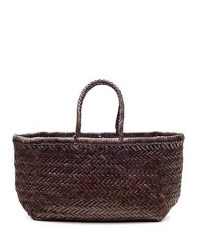 Dragon Diffusion Triple Jump Small Leather Basket Bag