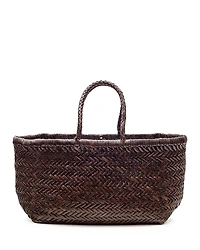 Dragon Diffusion Triple Jump Small Leather Basket Bag