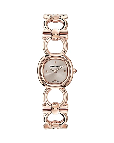 Ferragamo Double Gancini Watch, 25mm