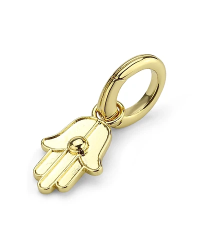 Aqua Pave Hamsa Hand Charm