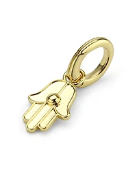 Aqua Pave Hamsa Hand Charm