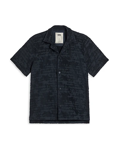 Oas Night Lagoon Terry Camp Shirt