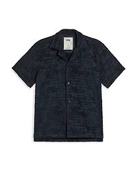 Oas Night Lagoon Terry Camp Shirt