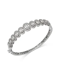 Bloomingdale's Fine Collection Diamond Oval Mosaic Bangle Bracelet