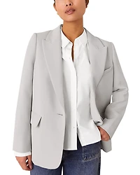 Whistles Petites Crepe Boyfriend Blazer